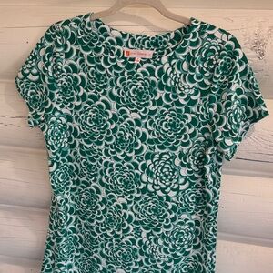 Jude Connally Green and White Floral Dress